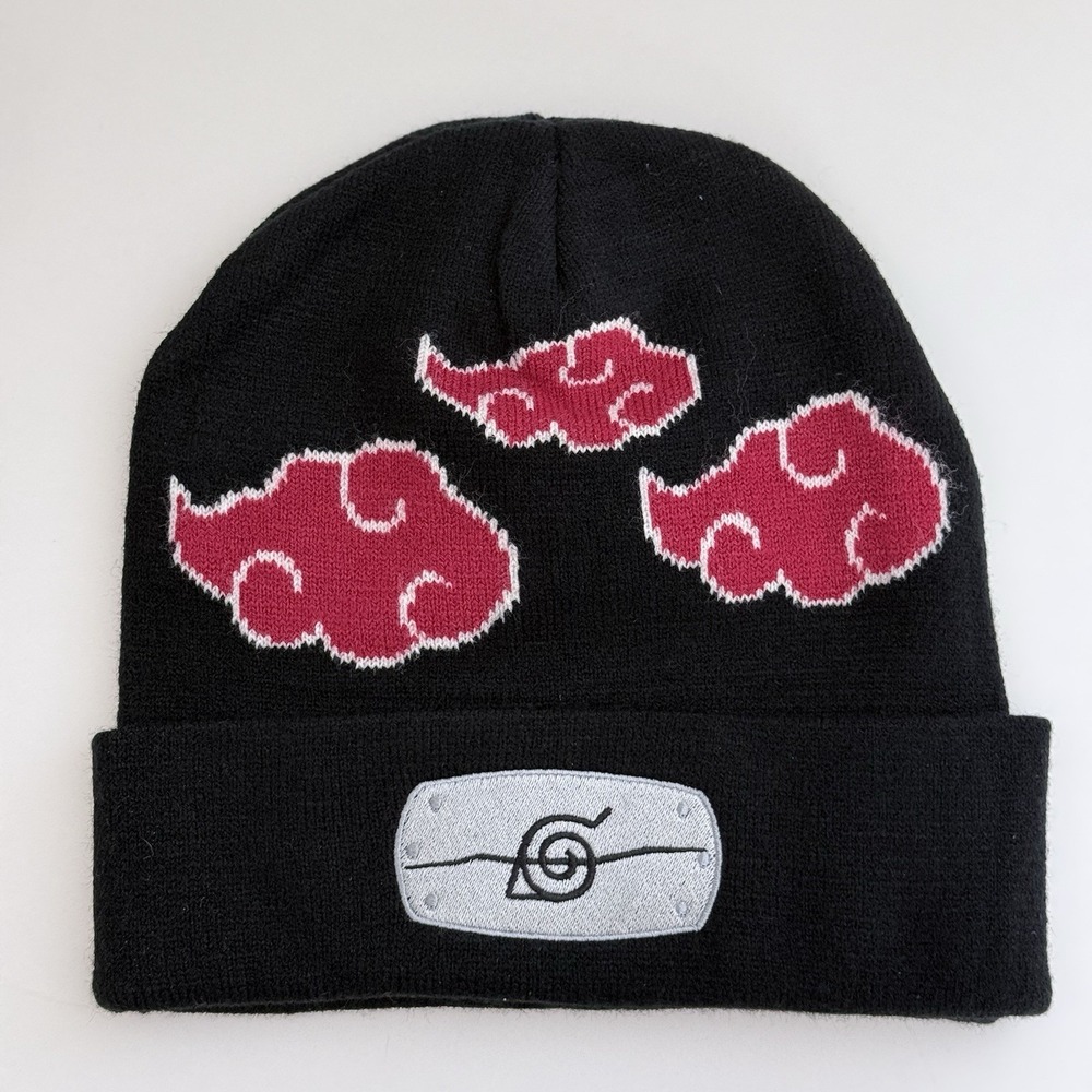 Naruto Akatsuki Cloud Beanie Hat Winter Knit Anime OFFICIAL Naruto Shippuden